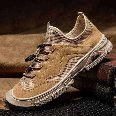 Herenschoenen Herfst Nieuwe Sportschoenen Trendy All-match Outdoor Casual Tide Schoenen Dikkere zool Ademend Hardloopschoenen 44 brown