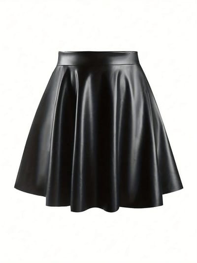 Livano Leren Rok - Broek - Legging - Dames - Jurk - Latex - Zwart - Maat XS