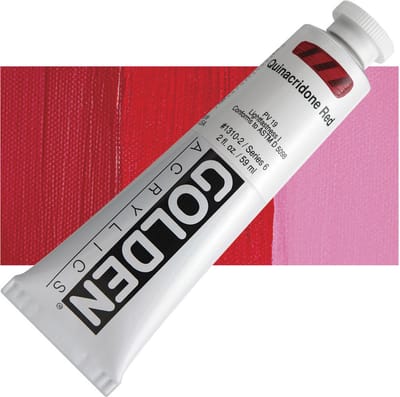 Golden Heavy Body Acrylverf Serie 7 Quinacridone Crimson