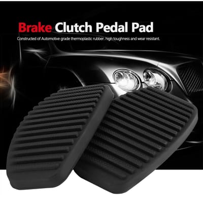 1 Paar Auto Rem Koppelingspedaal Rubber Pad voor Fiat Doblo Albea Punto Palio Fiorino 7568442 black