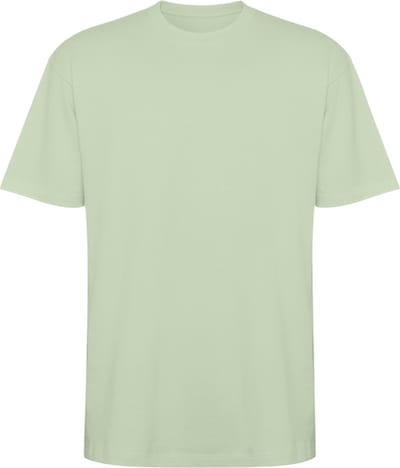 Zacht Groen oversized unisex t-shirt katoen Model Bull merk Roly maat XXXL