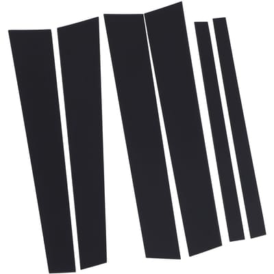 6 STUKS Stijlvolle Glanzend Zwarte Raamstijlbekleding Eenvoudige Installatie Autodeur Raamstijlbekleding voor Crown gray