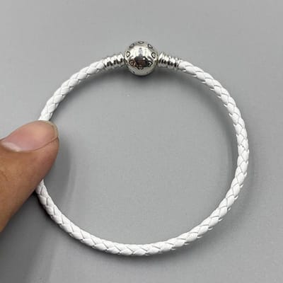 Origineel Leer Slangenketting Armband Veilige Hartsluiting Kralen Bedels Bangles Voor Vrouwen Meisjes DIY Sieraden Maken Pasvorm 16CM gray