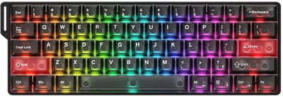 DAREU COOL 60 Black-clear 60% ICE Blade Magnetische Switch 8K Hz Hall Effect Hotswap RGB Engels Gaming Toetsenbord