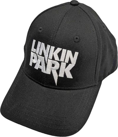 Linkin Park - White Logo Snapback Pet - Zwart