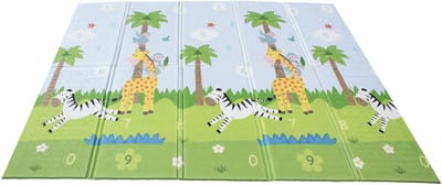 Teamson Kids Speelmat Voor Baby/Peuters - Safari Dier & Tuin Insects - Schuim - 154cm x 197cm