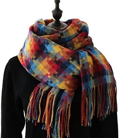 Dames Sjaal - Warme Omslagdoek - Stijlvol Accessoire - Imitatie Kasjmier - 180x70 cm - Plaid
