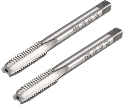 Allecto - x 1.25mm Recht Snijdende Draad Tap - Draad Frees Tap met H2 Tolerantie - HSS Rechte 3 Fluiten Metrische Machine Tap voor Boren en Tappen 2pc