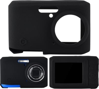 Beschermhoes Camera - Siliconen Cover - Valbescherming - Perfecte Pasvorm - 97x32x63mm - Zwart