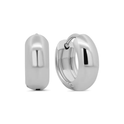8CE-70648 – CO88 Collection – Oorringen Hoop 13mm – Zilverkleurig