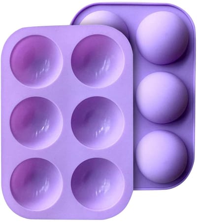 Dailygoods- Chocolade Mal 6 Holtes - Siliconen Vormen - Chocolade Maken - Dome Mal - Bakken - Duurzaam in Gebruik - Siliconen Vorm