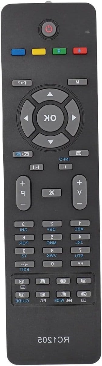 Universele TV Afstandsbediening, Ergonomische Vervangingsafstandsbediening voor Sanyo, Techwood, Xenius, Bush, Alba en Luxor TV's met Eenvoudige Bediening en Compatibiliteit