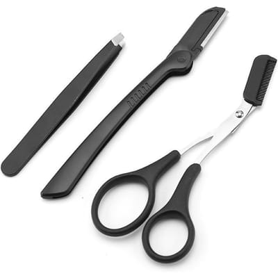 3 STUKS Wenkbrauwtrimmer Beauty Tools Voor Beginners Wenkbrauwschaar Veiligheid Wenkbrauwhaarscheerapparaat 3pcs