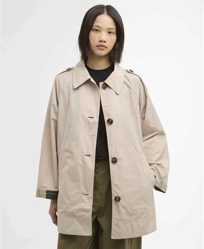 Barbour Maggie Showerproof Mac beige jas