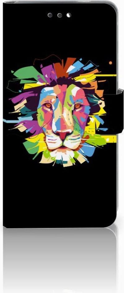 Boekhoesje voor Nokia 3.1 (2018) Leuk Hoesje Lion Color