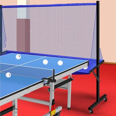 Tafeltennisbalvangnet - Pingpong vangnet - Multibaltraining - Efficiënt vangen zonder stuiteren - Voor tafels 72-82 inch - Zwart