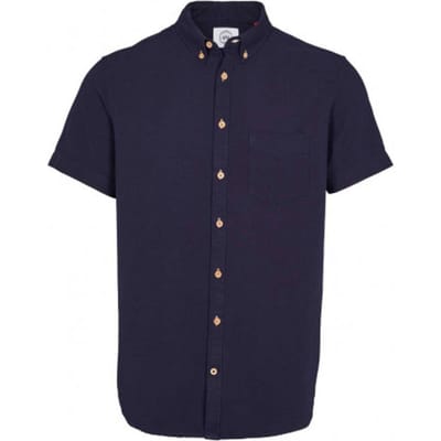 Kronstadt Johan seersucker s/s shirt ks3333 navy