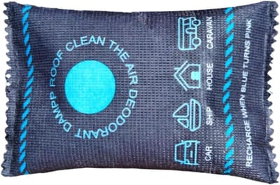 Silicagel Droogmiddel - Vochtcontrole Zak - Beschermt Tegen Vocht - Herbruikbaar Met Kleur - 4x10x4 Centimeter - Blauw