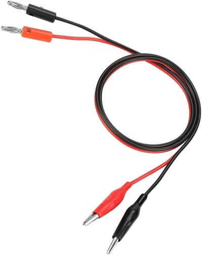 Testkabel Set - Meetkabel Krokodillenklem - Elektronica Testen - Twee Kleuren - 80 cm - Rood Zwart