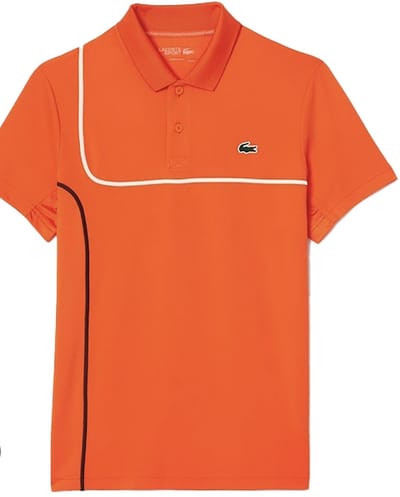 Lacoste Polo Tennis/ Padel- Mannen Oranje- Maat XXL