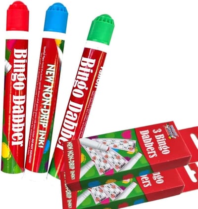Bingo Dabbers Set van 12 in Diverse Kleuren