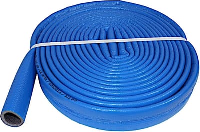 Buisisolatie Isolatieslang - Isolatiemateriaal Leidingen - Warmtebehoud Installaties - Zelfklevende Sluiting - 10 Meter 28mm - Blauw