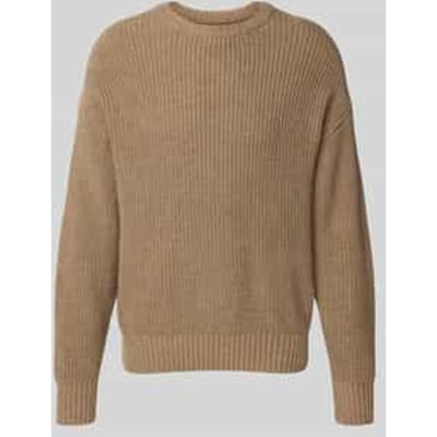 Loose fit gebreide pullover met wol