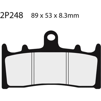 Semimetalen remblok Nissin 248NS