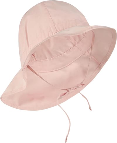 Zonnehoed Meisjes - Flapper hoed - Bescherming Zomer - Verstelbare Pasvorm - Regelbare Band - Blauw