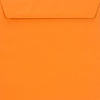 Gladde oranje enveloppen A5 - 155 x 155 mm - 25 stuks - HK zelfklevend met plakstrip - 90 gram - Burano - Netuno