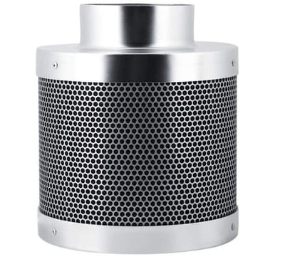 Allecto - Koolstoffilter - Hydrocultuur - Luchtventilatie Systeem - Compact formaat - Inline Duct Fan - Ideaal voor groeiende planten - Geschikt vo...