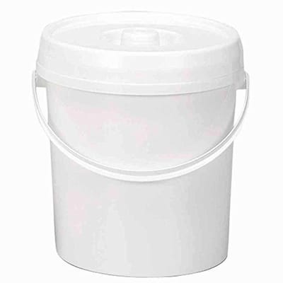 Witte luieremmer 12L met deksel en bevestiging