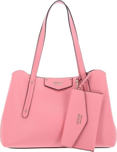 GUESS Schoudertas Eco Brenton Girlfriend Satchel Pink Koraalrood