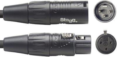 Professionele DMX Kabel 5 Meter Zwart XLR 3-pins Mannelijk naar Vrouwelijk