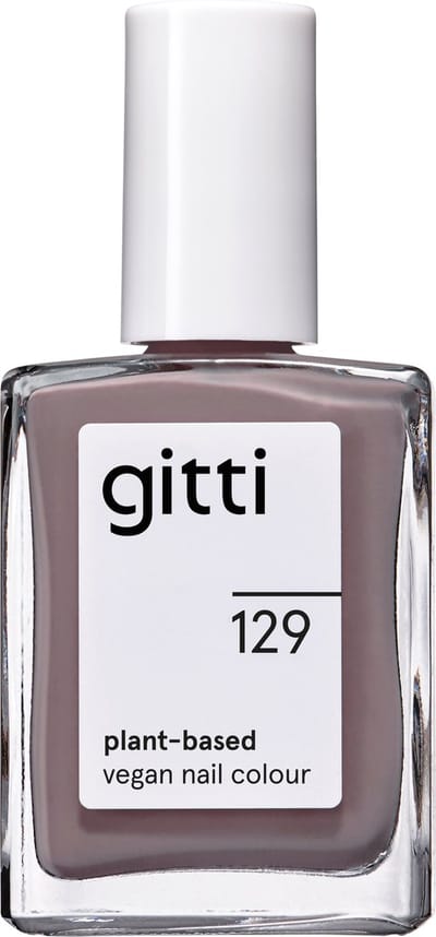 Gitti No. 129 - Purple Grey - nagellak - minimaal 82% natuurlijk - 23 vrij - manicure - blijft 7 dagen zitten