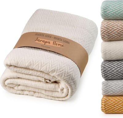 Zachte Bankdeken Plaid Katoen 130x180 cm - Warm & Decoratief voor Bank en Bed