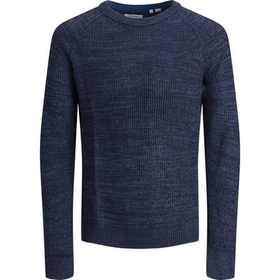 JACK & JONES - Maat XXL - JJPANNEL KNIT CREW NECK. Heren Trui
