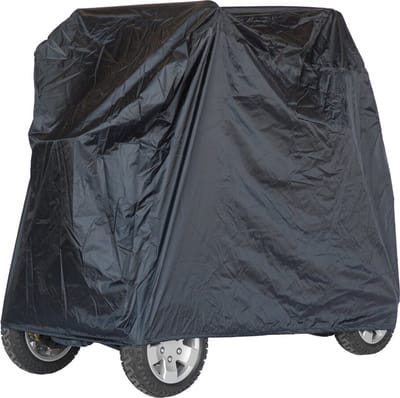 Zorgmiddelenaanhuis - Scootmobiel afdekhoes MEDIUM - Scootmobiel regenhoes - scootmobiel bescherming - regenbescherming - 130 cm x 63 cm x 100 cm (LxBxH) - Zwart