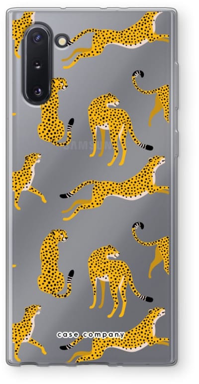 Case Company® - Hoesje geschikt voor Samsung Galaxy Note 10 hoesje - Luipaard - Soft Cover Telefoonhoesje - Bescherming aan alle Kanten en Schermrand