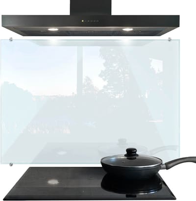 Tulup Achterwand Keuken - Transparante Glazen Keuken Achterwand - 100 x 70 cm - Achterwand Keuken - Kookplaat achterwand - Keuken Achterwand Glas Met Print - Kookplaatachterwanden - Keuken Achterwand