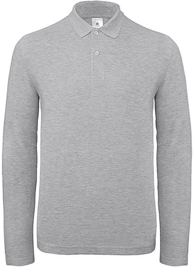 Polo met lange mouwen B&C ID.001 LSL