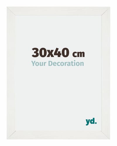 Your Decoration - Puzzellijst 30x40 cm - Wit Geveegd - Puzzellijst 500-1000 stukjes - MDF Fotolijst - Mura
