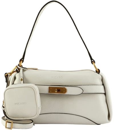 PICARD Leren schoudertas handtas Odeon Hand Bag White Lily wit