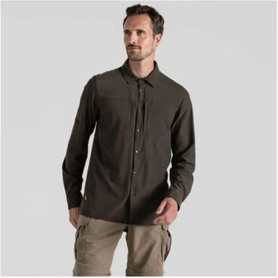 Craghoppers NosiLife Pro LS Shirt Heren (Maat - XXL, Kleur - Woodland Green)