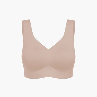 cfab - Comfort Minimizer Rugondersteunende BH - Beige - M - BH Zonder Beugel Voorgevormd - Ondergoed - Naadlos