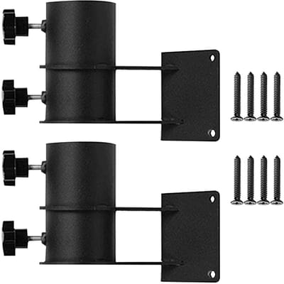 Parasolklem Terras - Parasolhouder Set - Schaduw Creëren - Ruimtebesparend Ontwerp - 2 Stuks - Staal