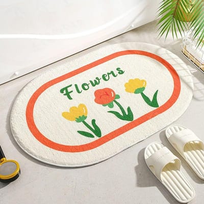 Absorberende Mat voor Toilet Vloermat voor Toilet Vloermat voor Badkamer Deurmat voor Entree Deur Tapijt voor Slaapkamer Keuken Antislip Mat voor Huishouden 40X60cm