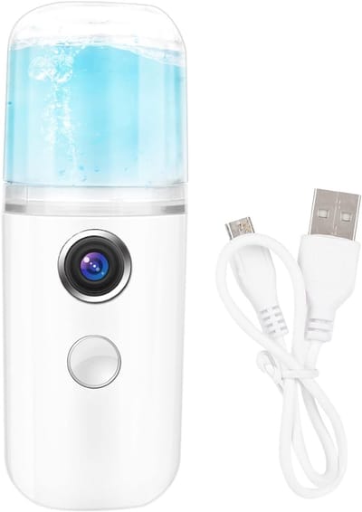 Nano Gezichts Mist - Gezichts Sprayer Vernevelaar - Huid Hydrateren - USB Oplaadbaar - 30ml - Wit