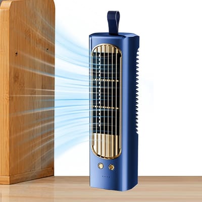 Thijox - Staande Ventilator - USB Oplaadbare 3-Snelheden, Stil Oscillerend, Elektrische Bureauventilator voor Thuis, Kantoor, Keuken, Camping en Slaap