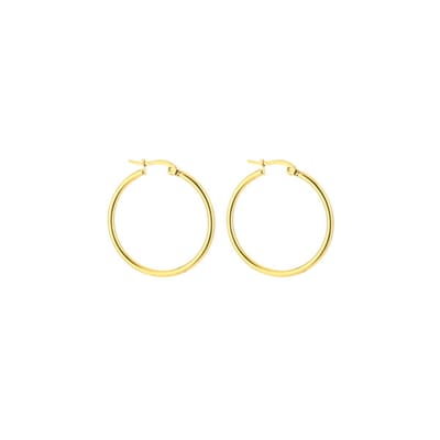 Michelle Bijou - Oorbellen Ringen - 3 cm - Goud